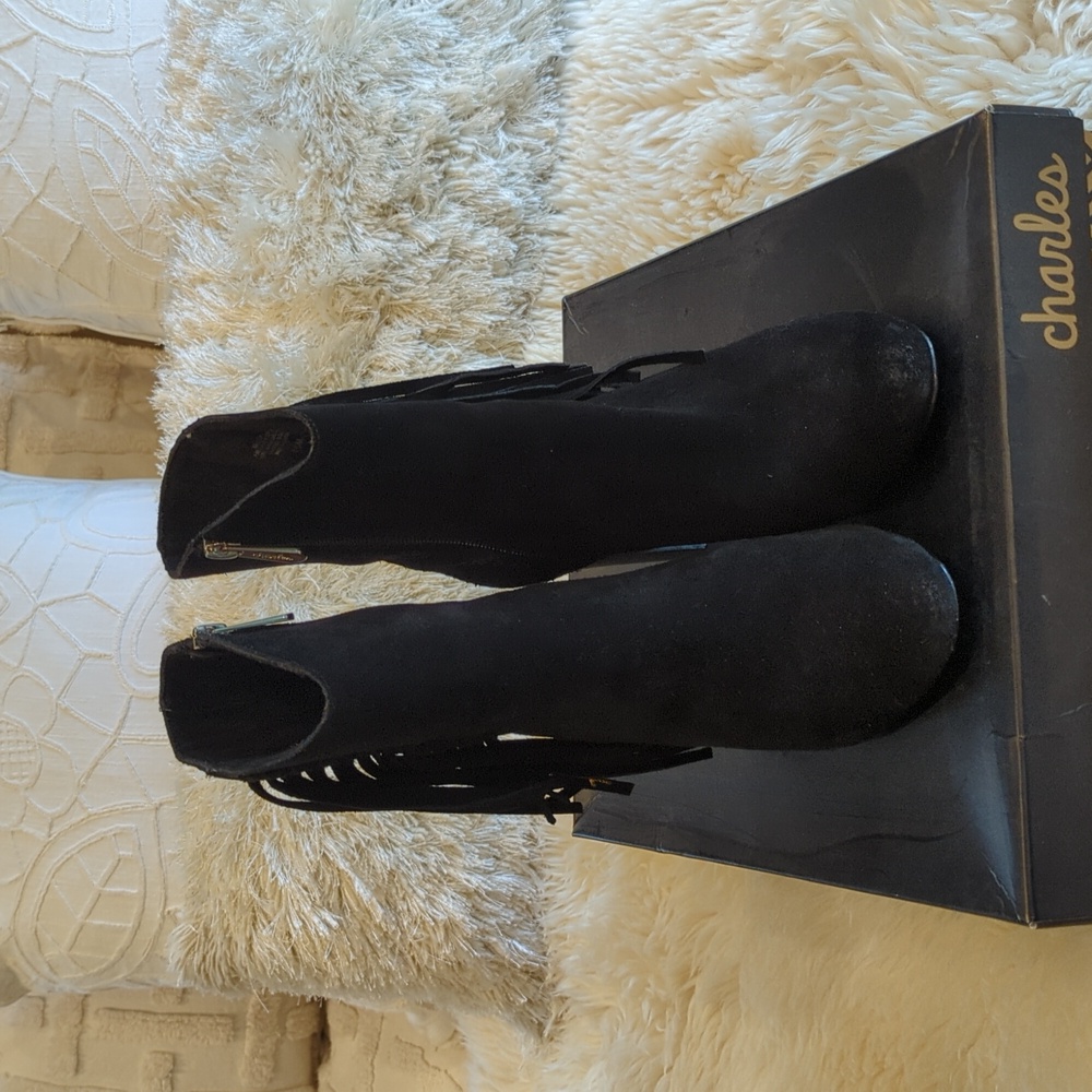 Charles David Boulder Boot With Fringe!! - image 4